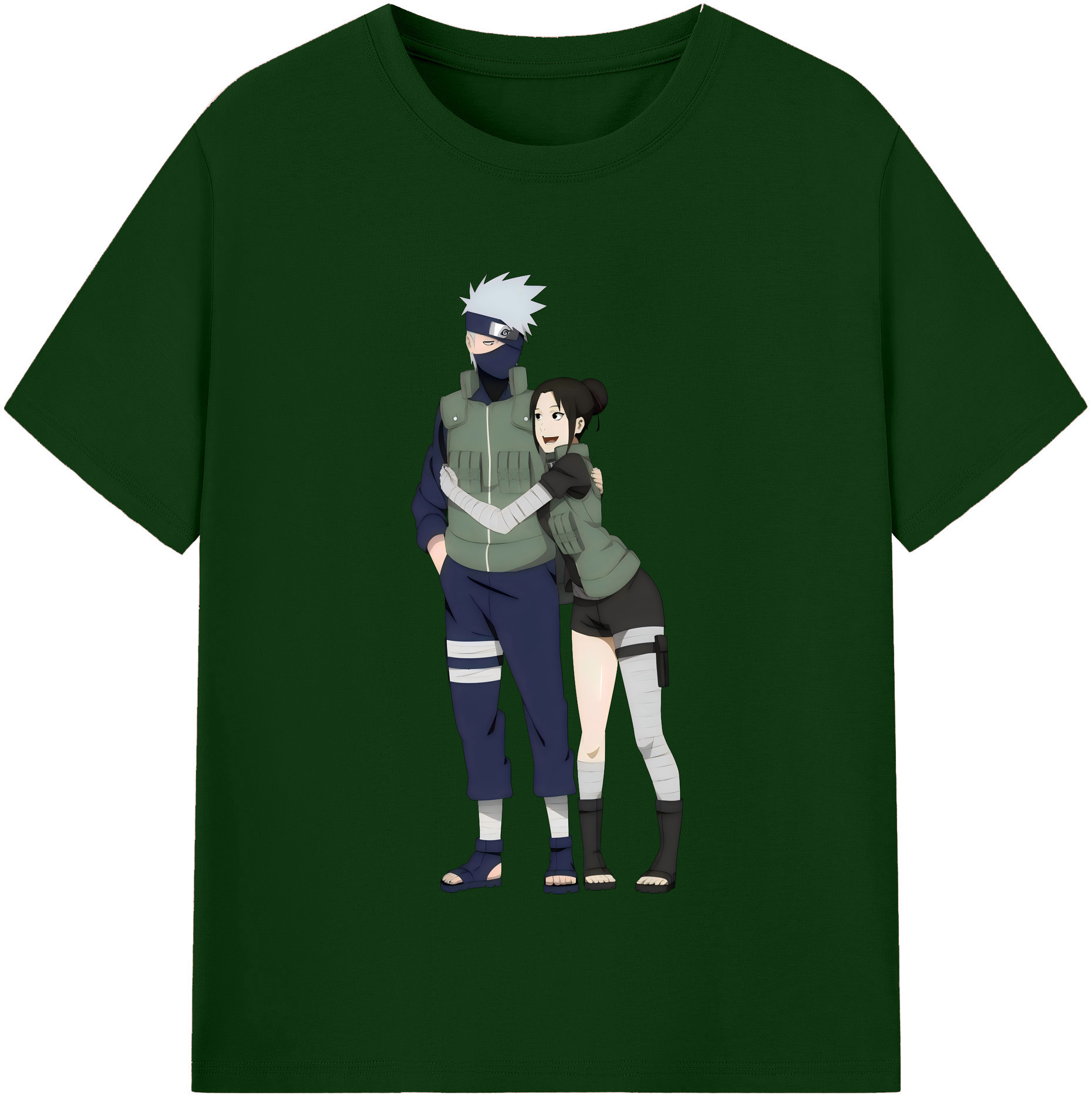 （画像用） NARUTO -ナルト- はたけ カカシ Hatake Kakashi 綿100％半袖Tシャツ（フロントプリント）